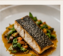 Seasonal fish dish
