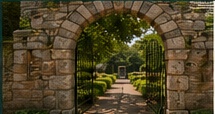 La Seigneurie Garden gate
